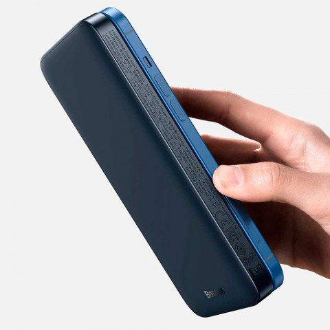 Повербанк з бездротовою зарядкою Baseus Magnetic Wireless MagSafe 10000mAh 20W Blue